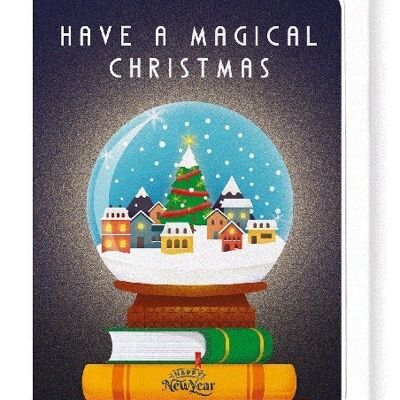 MAGICAL CHRISTMAS GLOBE Greeting Card