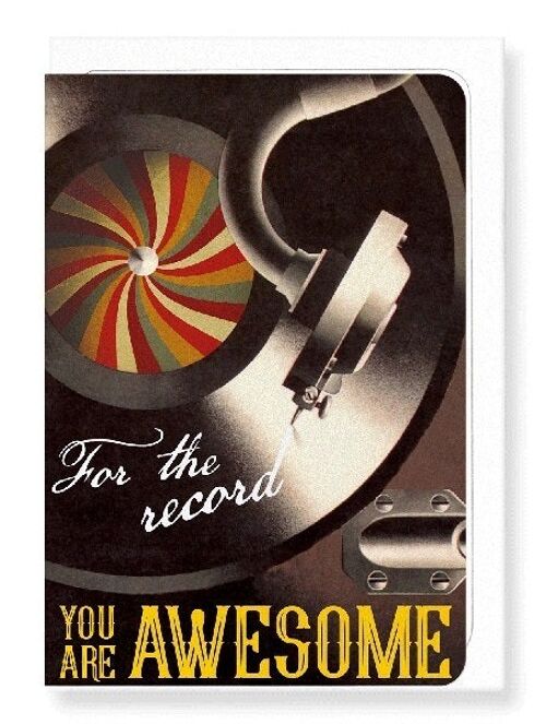 FOR THE RECORD Greeting Card