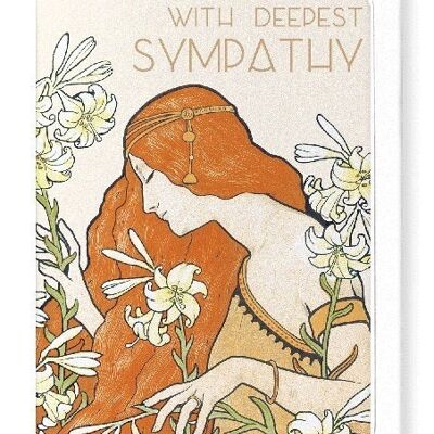 SYMPATHY OF LILIES Greeting Card