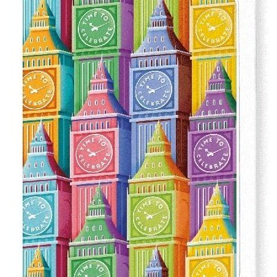 Biglietto d'auguri BIG BEN COLORATO