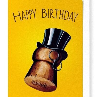 BIRTHDAY TOP HAT Greeting Card