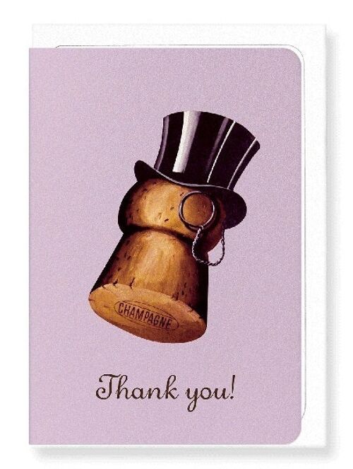 THANK YOU TOP HAT Greeting Card