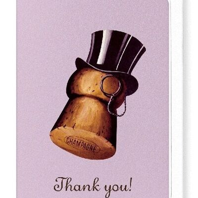 THANK YOU TOP HAT Greeting Card