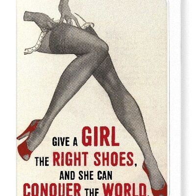 GIRLS AND SHOES Greeting Card