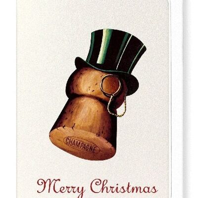 CHRISTMAS TOP HAT Greeting Card