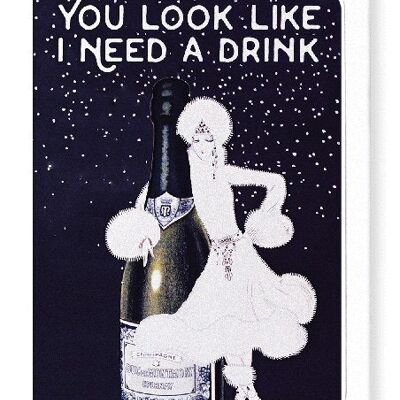 UN ALTRO DRINK Biglietto d'auguri