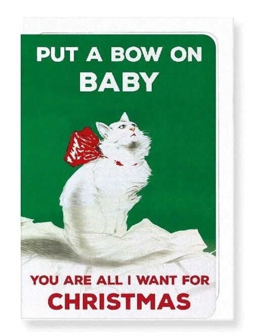 BOW ON BABY Greeting Card