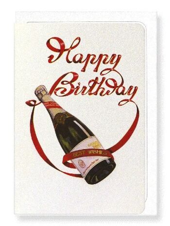 CHAMPAGNE D'ANNIVERSAIRE Carte de vœux 2