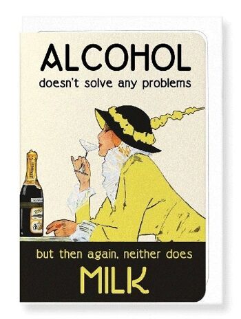 ALCOOL ET RÉSOLUTION DE PROBLÈMES Carte de vœux 1