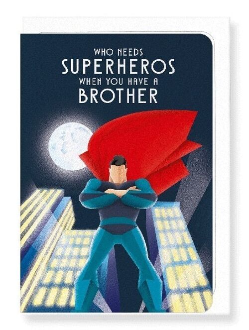 BROTHER OVER SUPERHERO Greeting Card