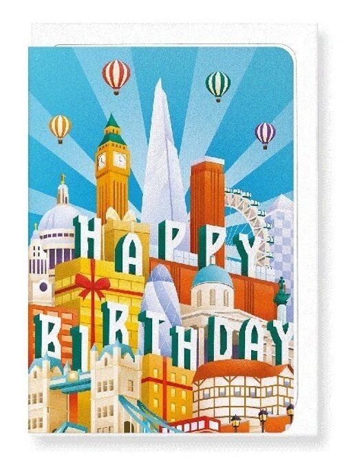 LONDON DECO BIRTHDAY Greeting Card
