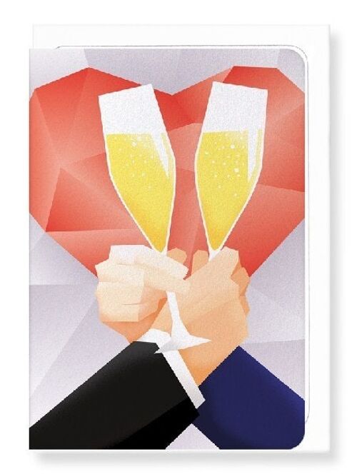 TOAST OF MR AND MR Greeting Card