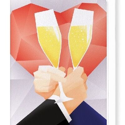 TOAST OF MR AND MR Greeting Card