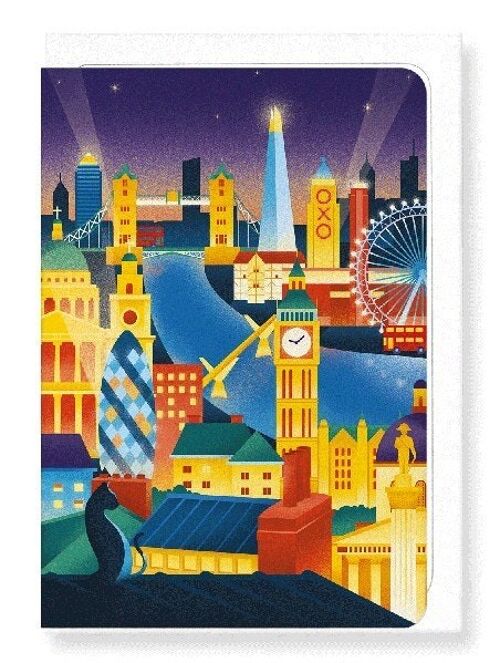 LONDON AT NIGHT Greeting Card