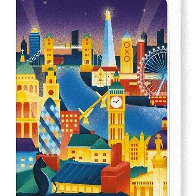 LONDON AT NIGHT Greeting Card