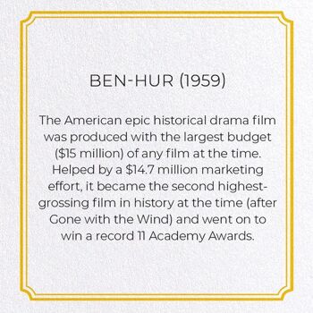 BEN-HUR 1959 Carte de vœux 2