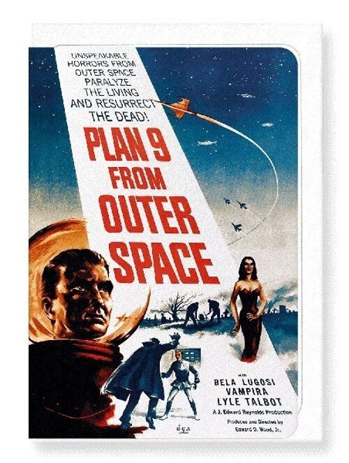 PLAN 9 FROM OUTER SPACE 1959  Greeting Card
