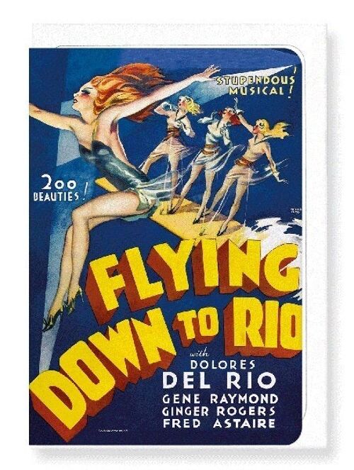 FLYING DOWN TO RIO 1933  Greeting Card