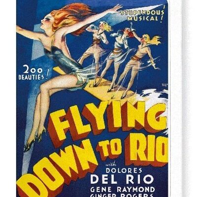 FLYING DOWN TO RIO 1933  Greeting Card