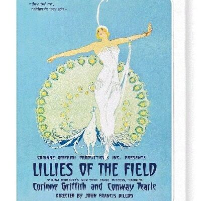 LILIES OF THE FIELD 1924  Greeting Card