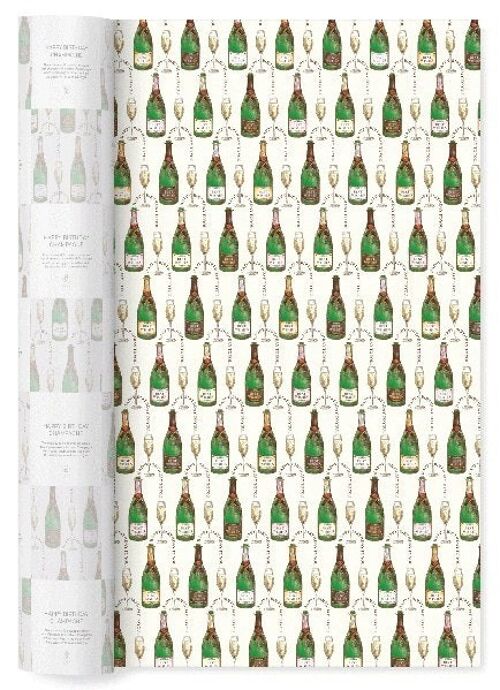 HAPPY BIRTHDAY CHAMPAGNE Wrapping Paper