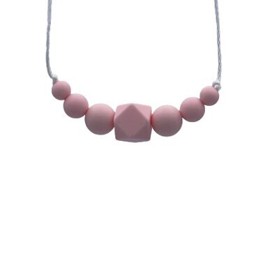 Breastfeeding Sensory Necklace - Mini Poosh pink