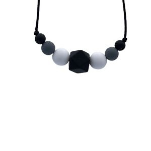 Collier Sensoriel Allaitement - Mini Poosh trio noir