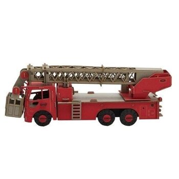 Modèle de camion de pompier en papier 1