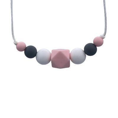 Collar Sensorial Lactancia Materna - Mini Poosh trío rosa