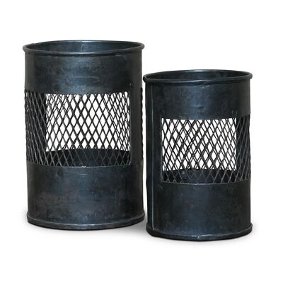 Lot de 2 paniers lanternes