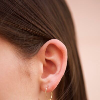 Rice grain earrings