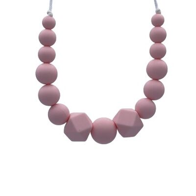 Breastfeeding Sensory Necklace - Poosh'Original pink
