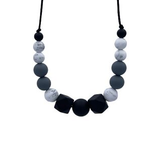 Collier Sensoriel Allaitement - Poosh'Original trio noir