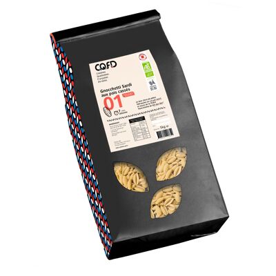 Pâtes bio - 01 Gnocchetti Sardi aux pois cassés (sac 5 kg)