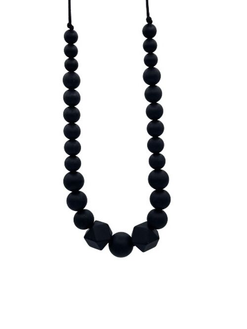 Collier Sensoriel Allaitement - Maxi Poosh Noir