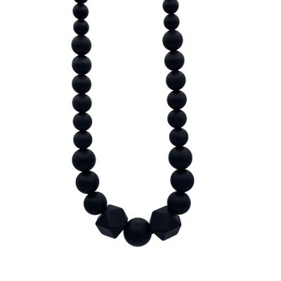 Breastfeeding Sensory Necklace - Maxi Poosh Black