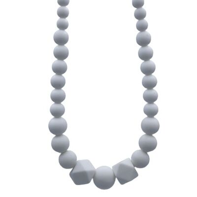 Sensorische Halskette zum Stillen – Maxi Poosh Weiß