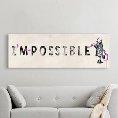 Street art painting on canvas: Masterfunk Collective, I'm possible (graffiti)