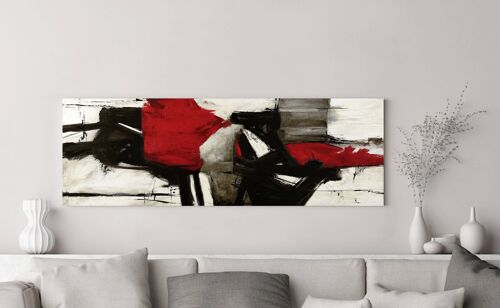 Quadro moderno e astratto, su tela: Jim Stone, Red Profile