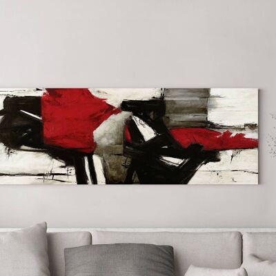 Modern and abstract painting, on canvas: Jim Stone, Red Profile