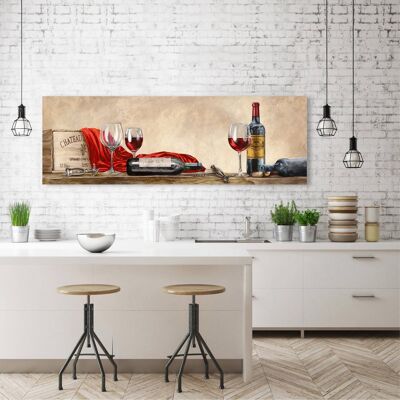 Framework for kitchen, bar, restaurant. Print on canvas, Sandro Ferrari, Grand Cru wines