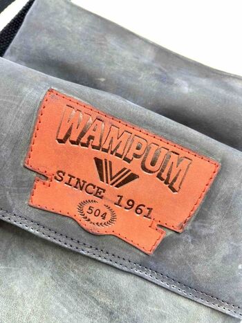 Marque WAMPUM, sac messager en cuir véritable, art. SAC222.425 4