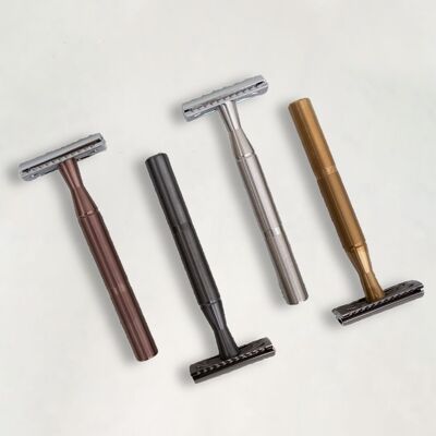 BASIC safety razor - stainless steel handle - Made in Austria