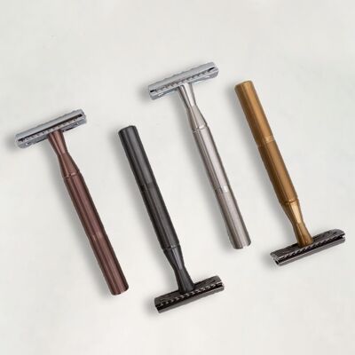 BASIC safety razor - stainless steel handle - Made in Austria