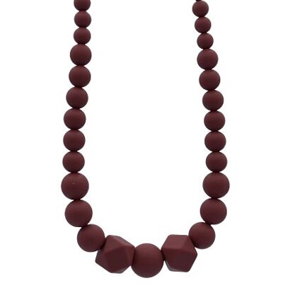 Collier Sensoriel Allaitement - Maxi Poosh terracotta