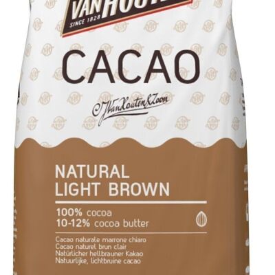 VAN HOUTEN - Brun clair naturel 100 % cacao, 10-12 % beurre de cacao 1kg