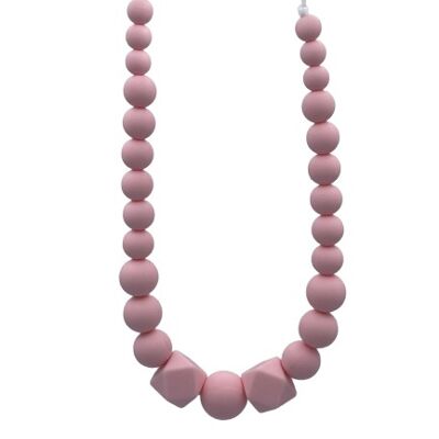 Breastfeeding Sensory Necklace - Maxi Poosh pink