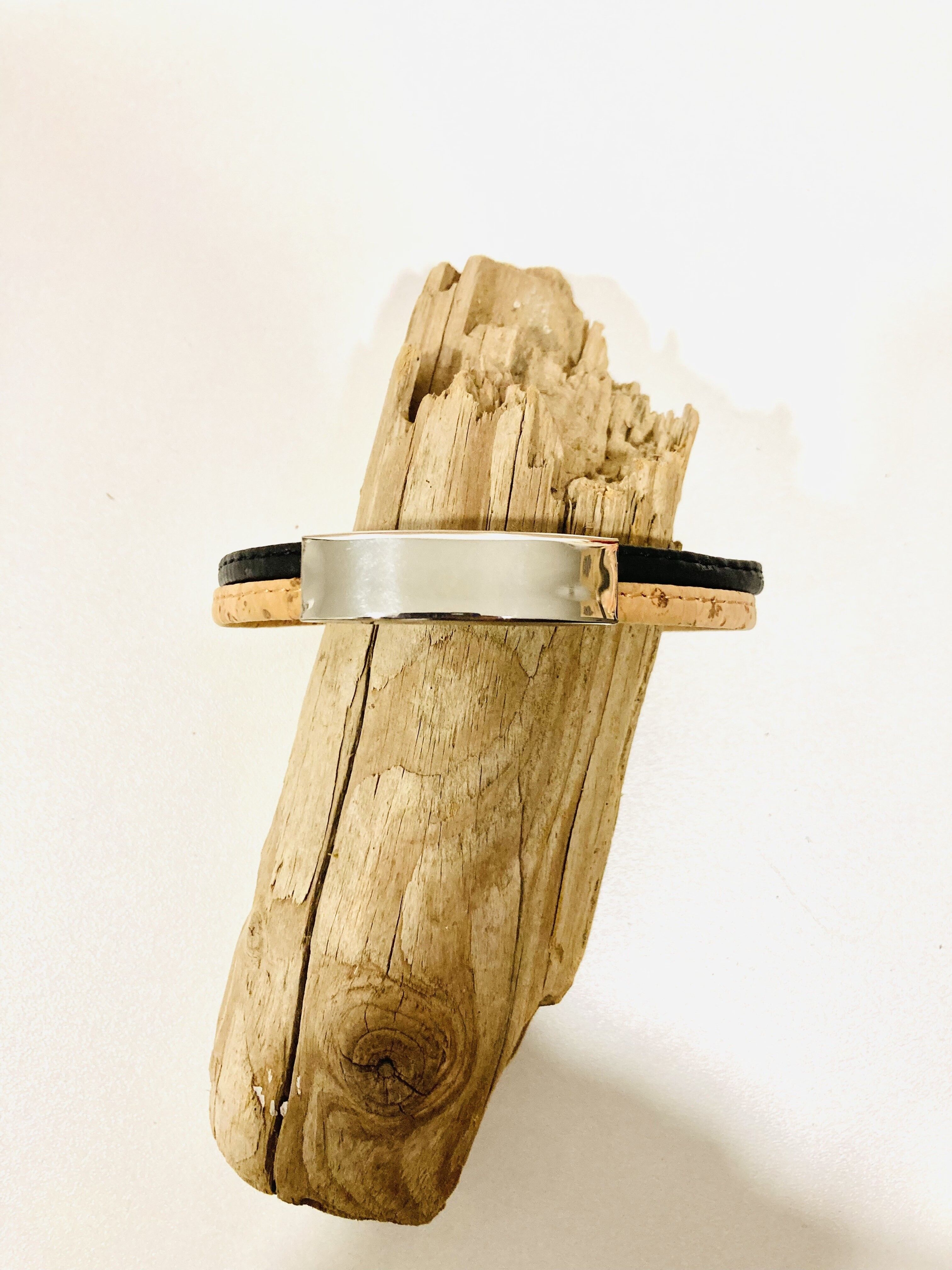 Handmade OSCAR men's cork bracelet