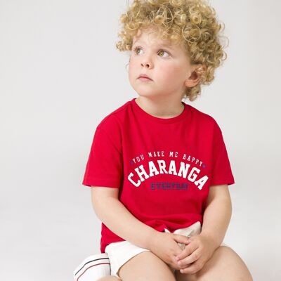 T-shirt rossa da bambino CAPIROTA
