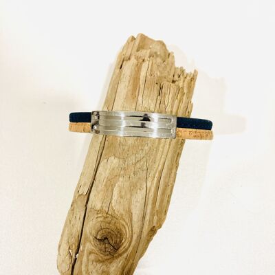 Cork bracelet for men SAMUEL handmade